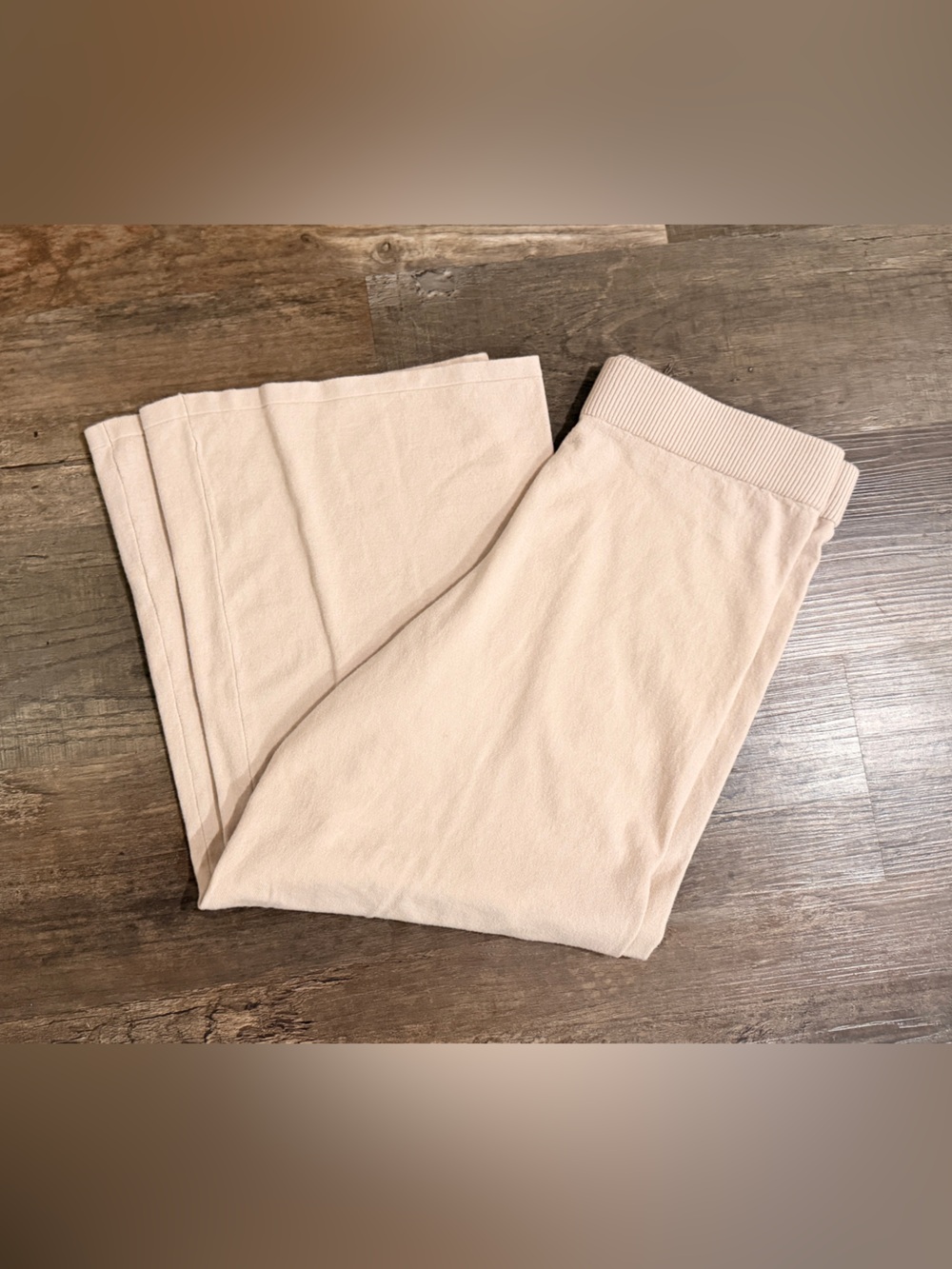 Sioni Beige Cozy Wide Leg Pants